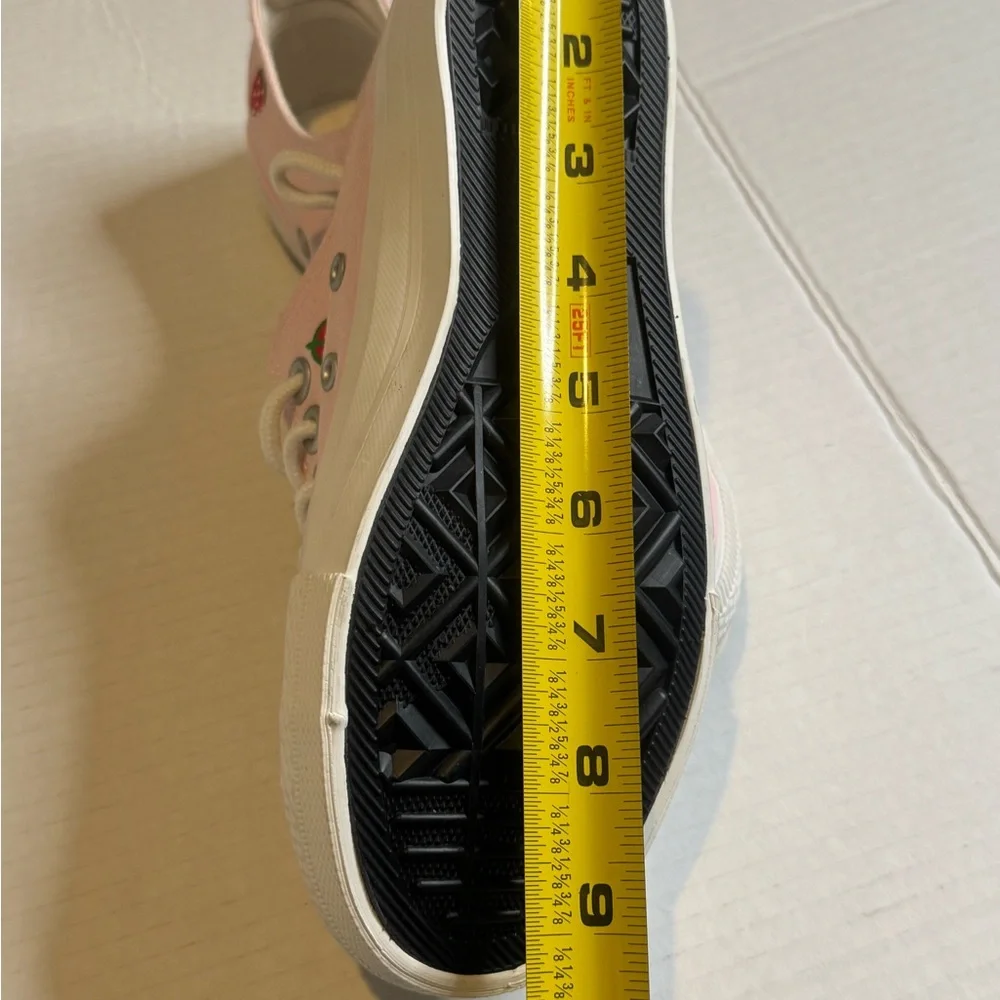 Pink Kids Shoes with White Accents - Picture 8 of 14